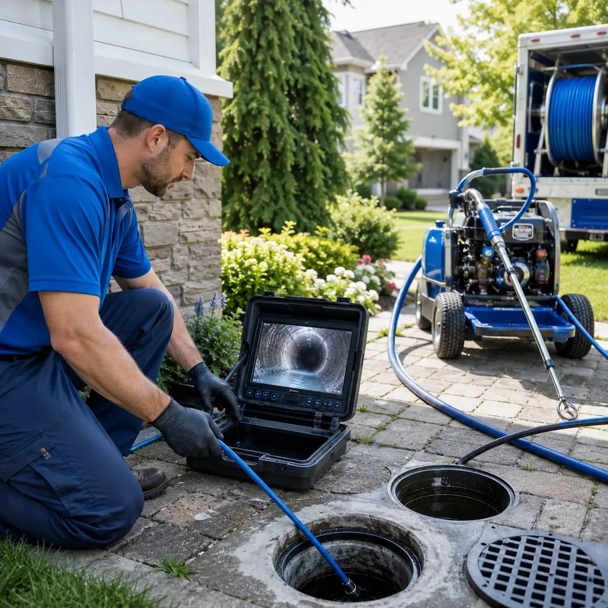 Outdoor drain cleaning professionals serving Alexander, AR